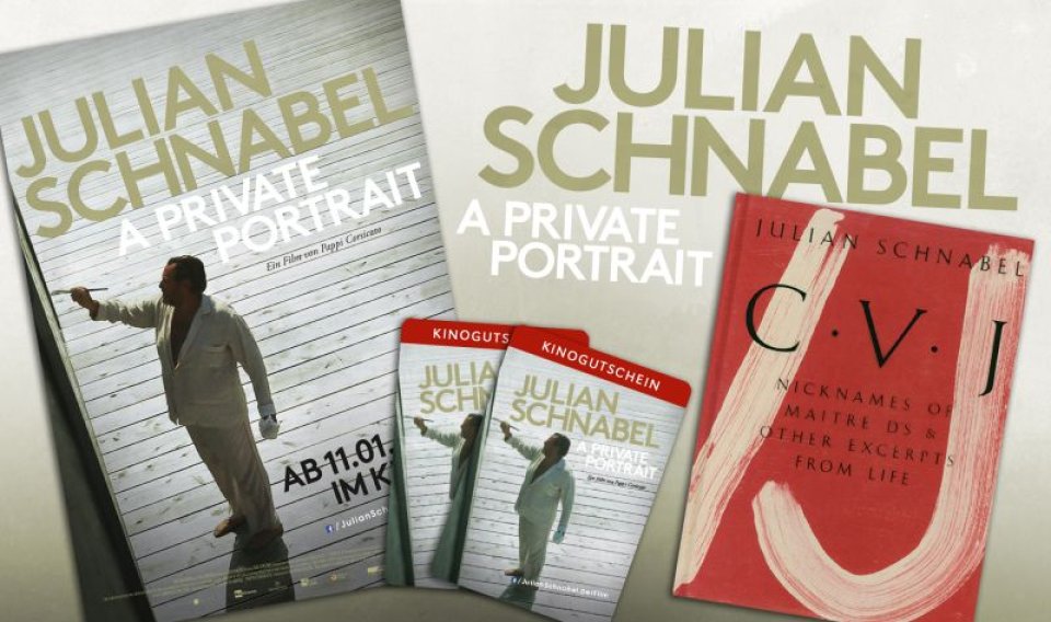 GALORE verlost 2x ein Paket aus Buch und Kinokarten zum Start von "Julian Schnabel - A Private Portrait" 